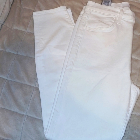 Pair of J Brand White Stretch "Alana" High Rise Ankle Jegging Size 27 - Picture 2 of 12